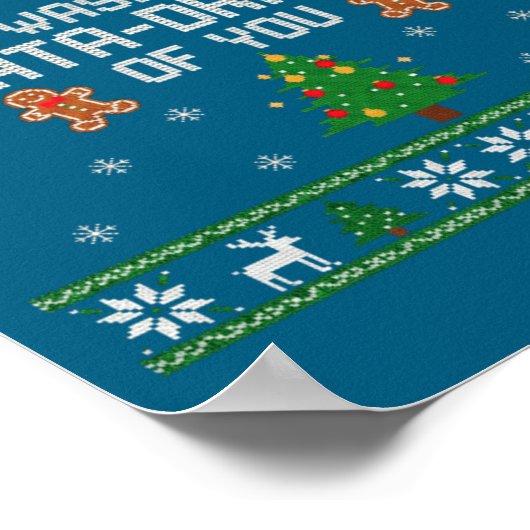 That Wasn't Very Data Driven Of You Ugly Christmas Poster (Hoek)