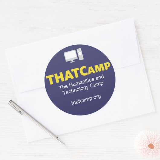 THATCamp sticker met afbeelding (Envelop)
