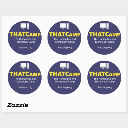 THATCamp sticker met afbeelding (Vel)