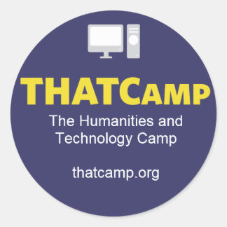 THATCamp sticker met afbeelding