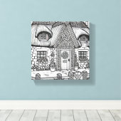 Thatch Cottage #12 Canvas Afdruk (Insitu (Houten vloer))