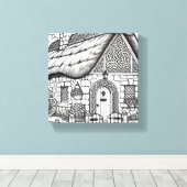 Thatch Cottage #16 Canvas Afdruk (Insitu (Houten vloer))