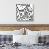 Thatch Cottage #19 Canvas Afdruk (Insitu (Slaapkamer))
