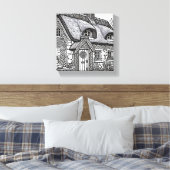 Thatch Cottage #20 Canvas Afdruk (Insitu (Slaapkamer))
