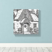 Thatch Cottage #27 Canvas Afdruk (Insitu (Houten vloer))