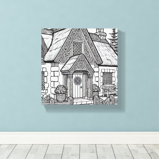 Thatch Cottage #27 Canvas Afdruk (Insitu (Houten vloer))