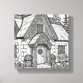 Thatch Cottage #27 Canvas Afdruk (Voorkant)