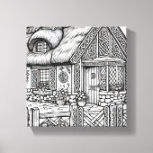 Thatch Cottage #28 Canvas Afdruk (Voorkant)