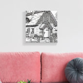 Thatch Cottage #29 Canvas Afdruk (Insitu (Woonkamer))