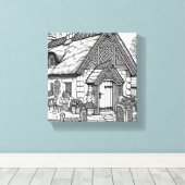 Thatch Cottage #29 Canvas Afdruk (Insitu (Houten vloer))
