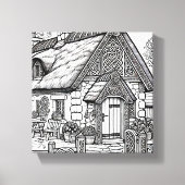 Thatch Cottage #29 Canvas Afdruk (Voorkant)