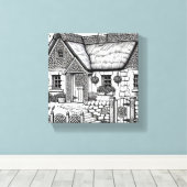 Thatch Cottage #2 Canvas Afdruk (Insitu (Houten vloer))