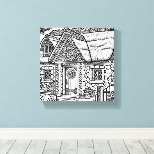 Thatch Cottage #30 Canvas Afdruk (Insitu (Houten vloer))