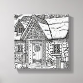 Thatch Cottage #30 Canvas Afdruk (Voorkant)