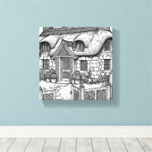 Thatch Cottage #31 Canvas Afdruk (Insitu (Houten vloer))