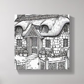 Thatch Cottage #31 Canvas Afdruk (Voorkant)