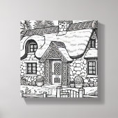 Thatch Cottage #32 Canvas Afdruk (Voorkant)