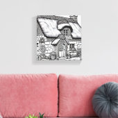 Thatch Cottage #33 Canvas Afdruk (Insitu (Woonkamer))