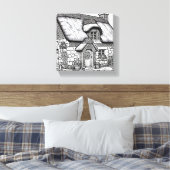 Thatch Cottage #33 Canvas Afdruk (Insitu (Slaapkamer))