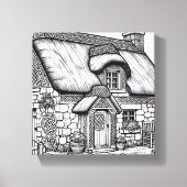 Thatch Cottage #33 Canvas Afdruk (Voorkant)