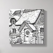 Thatch Cottage #34 Canvas Afdruk (Voorkant)
