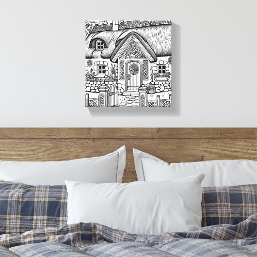 Thatch Cottage #35 Canvas Afdruk (Insitu (Slaapkamer))