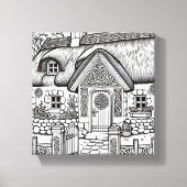 Thatch Cottage #35 Canvas Afdruk (Voorkant)