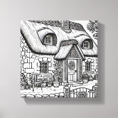 Thatch Cottage #36 Canvas Afdruk (Voorkant)