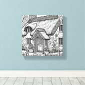Thatch Cottage #37 Canvas Afdruk (Insitu (Houten vloer))