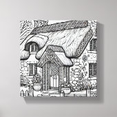 Thatch Cottage #37 Canvas Afdruk (Voorkant)