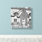 Thatch Cottage #38 Canvas Afdruk (Insitu (Houten vloer))
