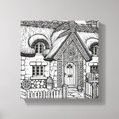 Thatch Cottage #38 Canvas Afdruk (Voorkant)