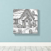 Thatch Cottage #39 Canvas Afdruk (Insitu (Houten vloer))