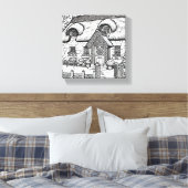 Thatch Cottage #40 Canvas Afdruk (Insitu (Slaapkamer))