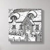 Thatch Cottage #40 Canvas Afdruk (Voorkant)