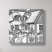 Thatch Cottage #41 Canvas Afdruk (Voorkant)