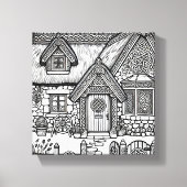 Thatch Cottage #42 Canvas Afdruk (Voorkant)