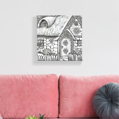 Thatch Cottage #43 Canvas Afdruk (Insitu (Woonkamer))