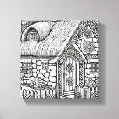 Thatch Cottage #43 Canvas Afdruk (Voorkant)