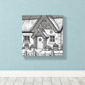 Thatch Cottage #45 Canvas Afdruk (Insitu (Houten vloer))