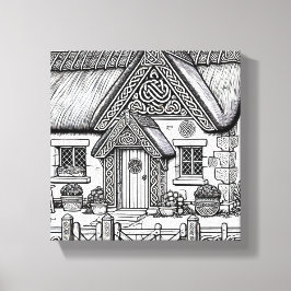 Thatch Cottage #45 Canvas Afdruk