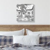 Thatch Cottage #46 Canvas Afdruk (Insitu (Slaapkamer))