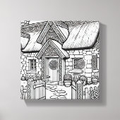 Thatch Cottage #46 Canvas Afdruk (Voorkant)