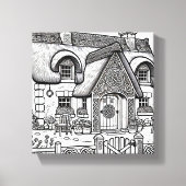 Thatch Cottage #47 Canvas Afdruk (Voorkant)