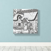 Thatch Cottage #48 Canvas Afdruk (Insitu (Houten vloer))