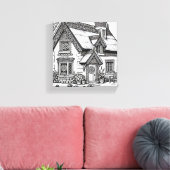 Thatch Cottage #49 Canvas Afdruk (Insitu (Woonkamer))