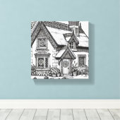 Thatch Cottage #49 Canvas Afdruk (Insitu (Houten vloer))