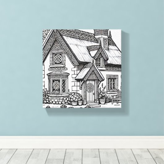 Thatch Cottage #49 Canvas Afdruk (Insitu (Houten vloer))