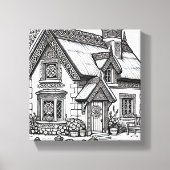 Thatch Cottage #49 Canvas Afdruk (Voorkant)