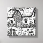 Thatch Cottage #50 Canvas Afdruk (Voorkant)